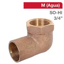 [080544] Codo SO - HI 3/4" Bronce