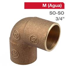 [080644] Codo SO - SO 3/4" Bronce