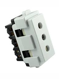 [0200TA0101] Modulo Enchufe 10A Blanco Mec