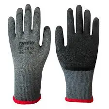 [GD012] Guante Telagoma Gris-negro 8 Fwyyt