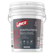 [PC4585-2] Esmalte Agua PRO Const Blanco Mate 4gl Lanco