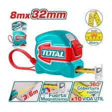 [TMT80832] Huincha Medir de Acero Iman 8mx32mm Total