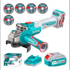 [TAGLI261521-7] Esmeril Inalambrico 20v+bat4.0ah+5 discos Total